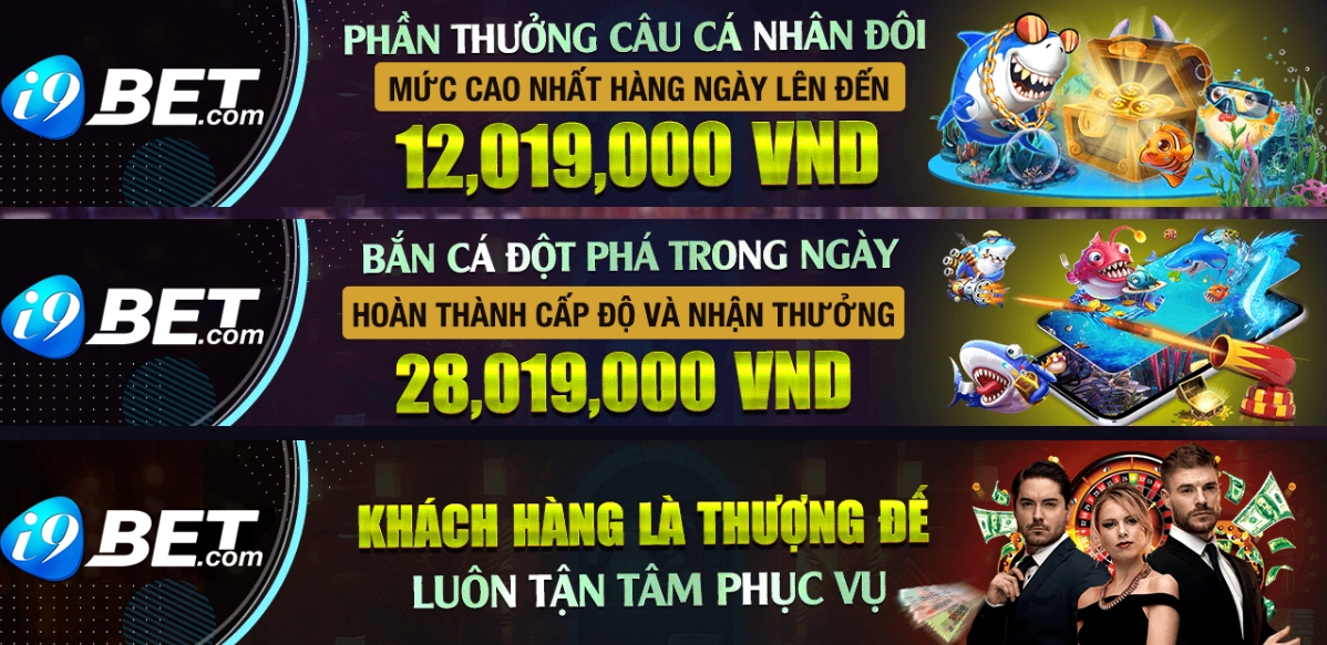 i9BET – Tiền thưởng sòng bạc 100k đặt cược miễn phí