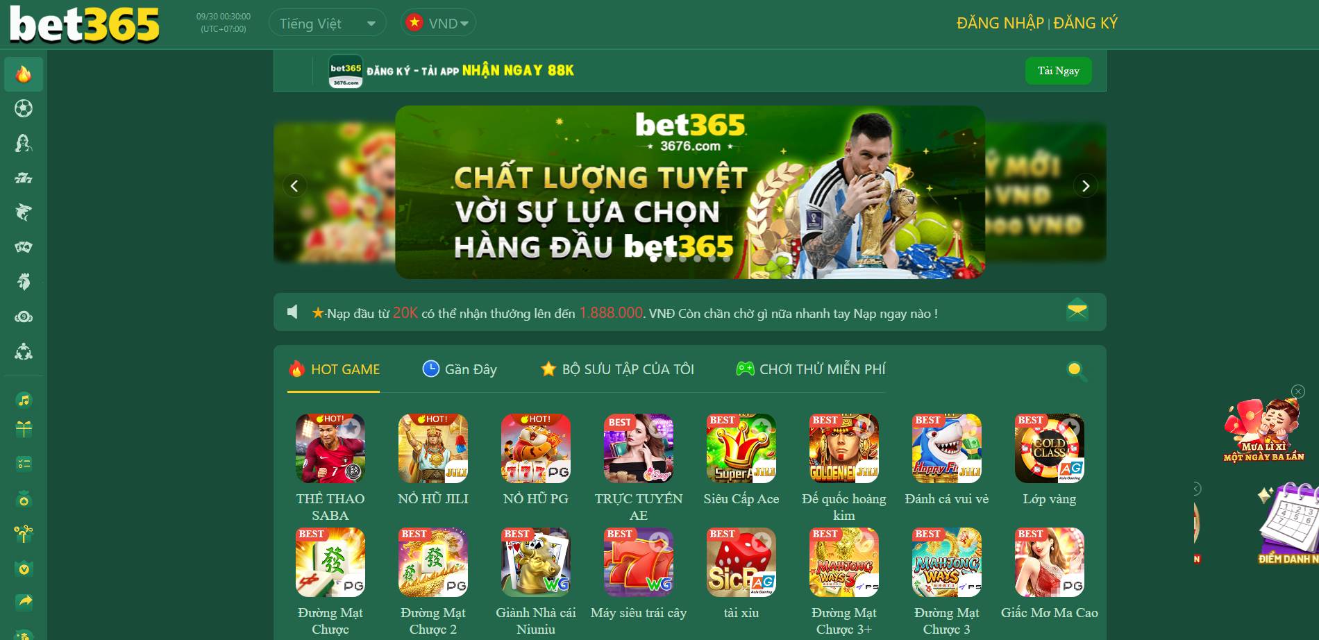 Bet365-Trang cá cược tặng tiền miễn phí xanh chín nhất