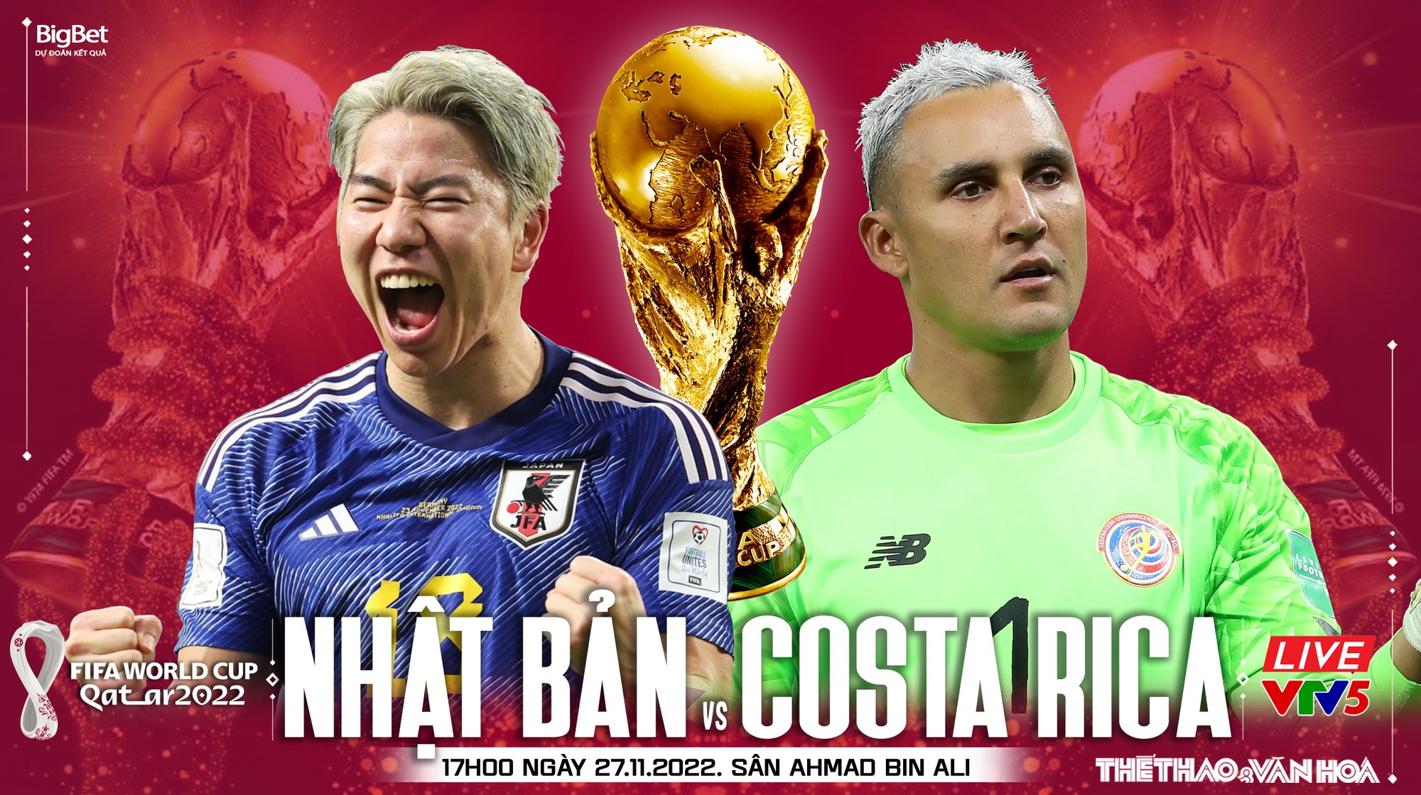 Nhật Bản vs Costa Rica: Cập nhật soi kèo, dự đoán kết quả trận đấu mới nhất