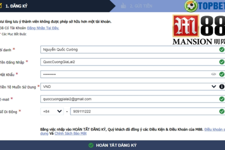 Hướng Dẫn Đăng Ký Tài Khoản M88 Nhanh Chóng và Đơn Giản