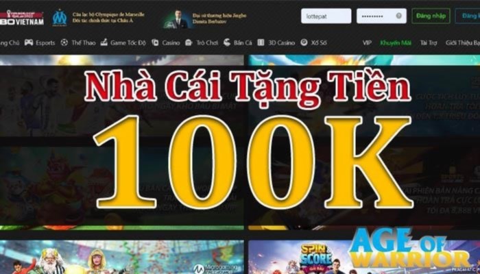 Top nhà cái tặng 100k uy tín nhất 2024: Đánh giá chi tiết và link đăng ký