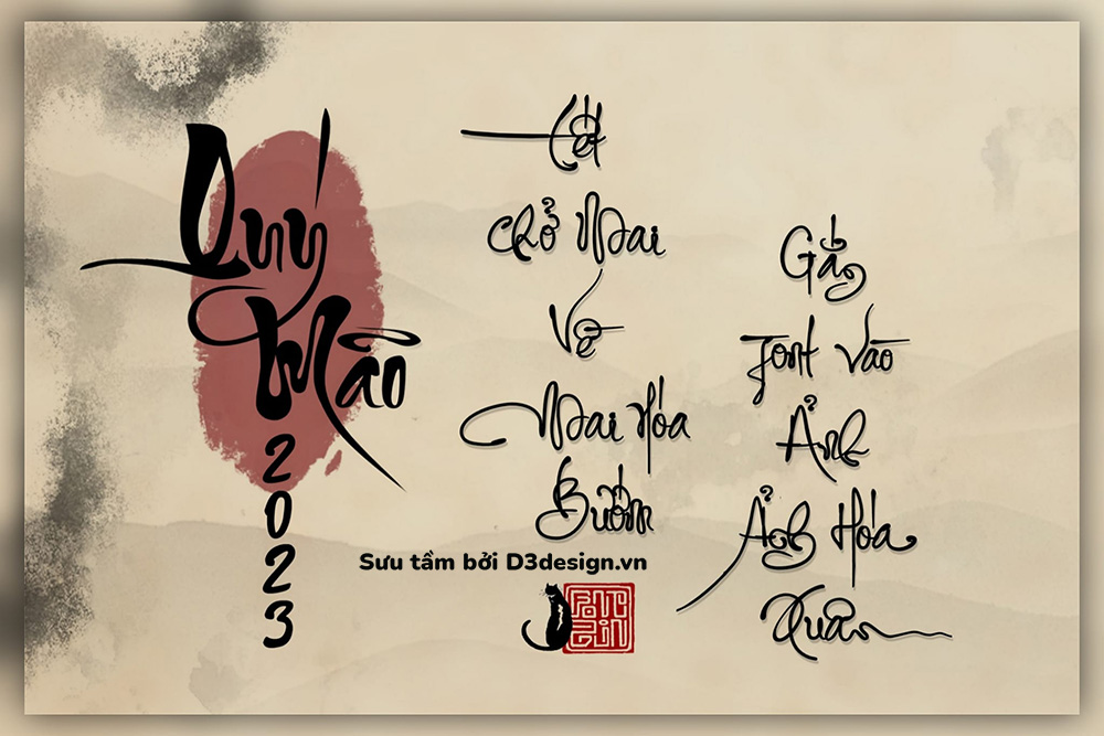 Font chữ thư pháp việt hóa miễn phí? (Tải ngay bộ font chất)